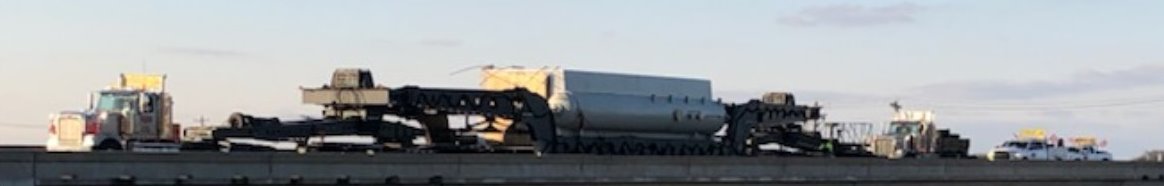 Heavy haul shipping flatbed trailers from Parish Transport on the road
